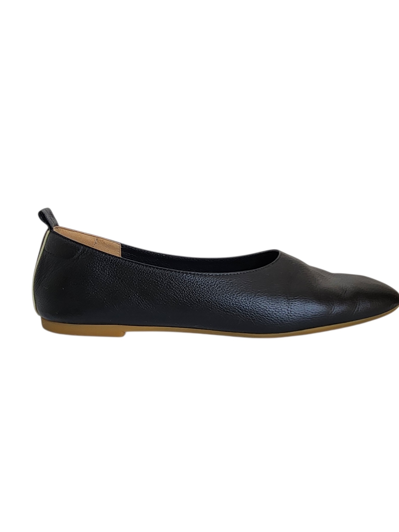 Everlane The Day Glove Black Leather Flats Size 8